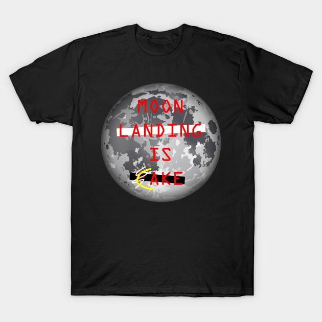 Moon Landing Cake T-Shirt by TheClothesNetwork